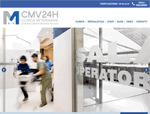 Tablet Screenshot of clinicaveterinariacmv.it